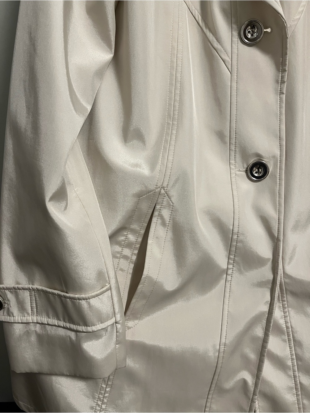 Novelti Sz 12 Women’s Cream Trench Coat Jacket. Like new - Picture 2 of 7